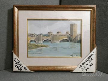 dipinto Ponte di Castelvecchio Verona