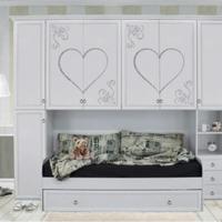 cameretta ponte classica bianco glitter