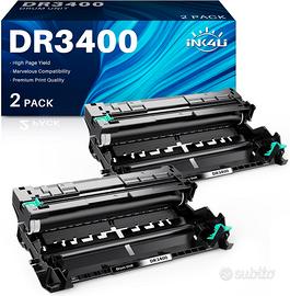 2 Tamburi Compatibili con Brother DR3400