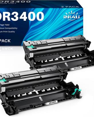 2 Tamburi Compatibili con Brother DR3400