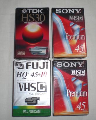 VHS C Nastri Vergini vuote nuove sigillate