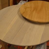 Piani top in rovere tavolo rotondo