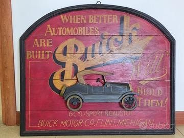 Insegna Legno Vintage  Buick Motor Co.