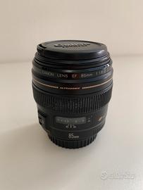 Obiettivo Canon 85mm 1:1.8 ultrasonic