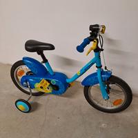 Bicicletta Bwin 14 pollici 3-5 anni + rotelle