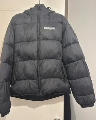 Piumino Napapijri nero con cappuccio - Regular Fit