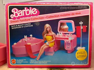Barbie / vasca da bagno e specchiera - vintage