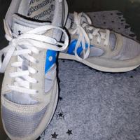 Saucuny n.42,5 colore argento e azzurro.