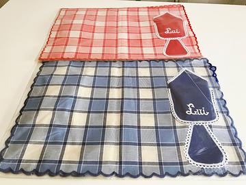 Set 4 Tovagliette Americane con Tovaglioli e Porta