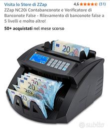 Conta banconote e verificatore di soldi falsi