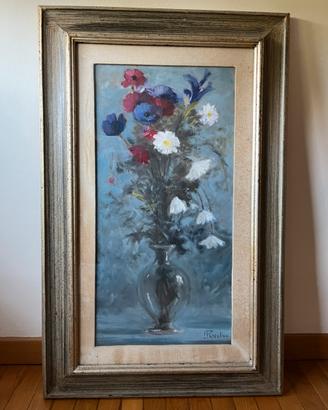 Quadro floreale olio su tela