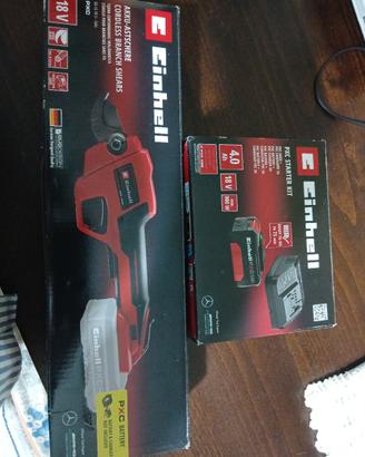 Einhell cesoie a batteria