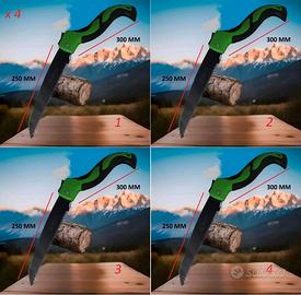 SET 4 SEGHE DA POTA SEGHETTI PIEGHEVOLI LAMA