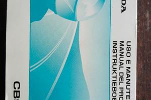 Honda Hornet 900 Libretto uso e manutenzione