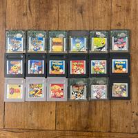 Lotto giochi gameboy color nintendo originali