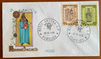 FDC Roma 1975 Boccaccio L.150 + L.100