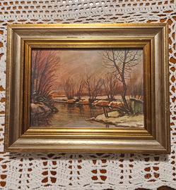 Quadro Miniatura Vintage "Del Fiore" paesaggio 