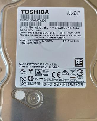 HD 1 Tb SATA TOSHIBA 
