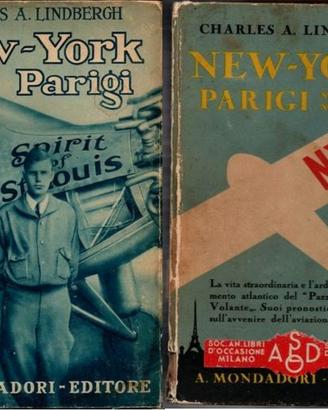 Libro su Charles A. Lindbergh New York - Parigi