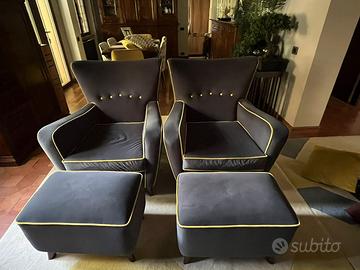 Poltrone di design con poggiapiedi