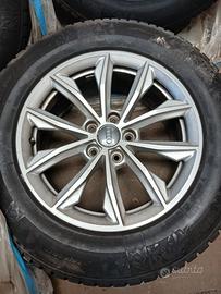 treno cerche in lega con gomme invernali per Audi