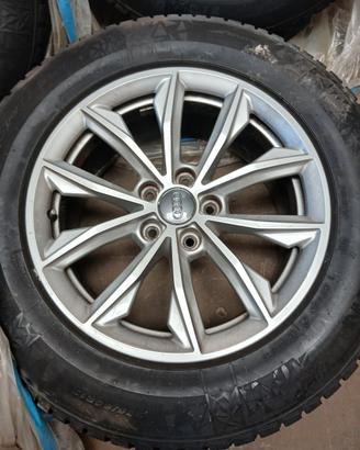 treno cerche in lega con gomme invernali per Audi