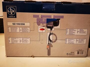 paranco elettrico 100 200 kg