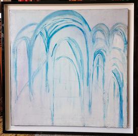 Edoardo De Candia olio su tela - cm. 90 x 90