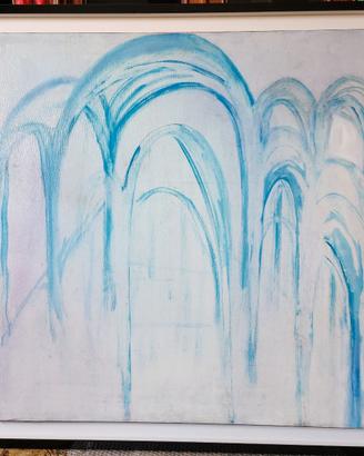 Edoardo De Candia olio su tela - cm. 90 x 90