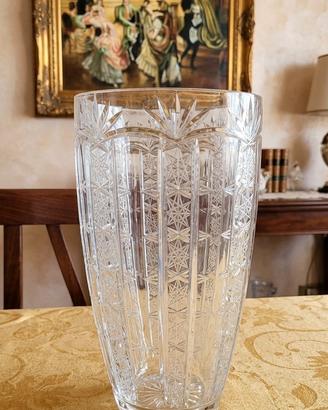 Elegante Vaso in Cristallo di Boemia