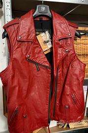 Gilet Pelle Rossa Harley Davidson originale