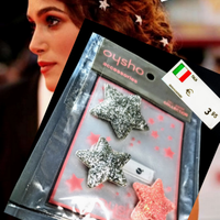 3 Fermagli Stelle Forcine Capelli Accessori Hair