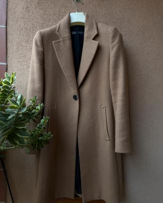 Cappotto cammello misto lana