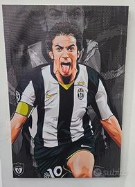 Tela quadro Alessandro Del Piero Juventus