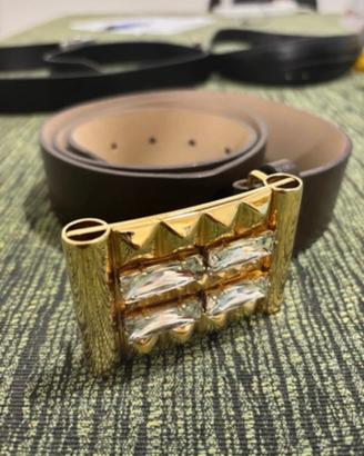 Cintura Pinko in pelle e fibbia gioello