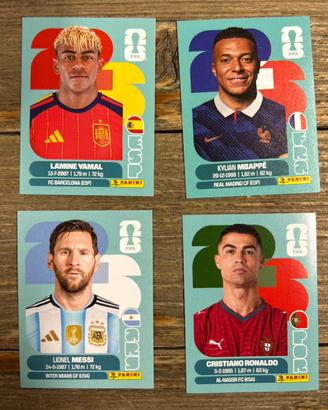 Messi Mbappe Ronaldo Yamal fifa world cup panini