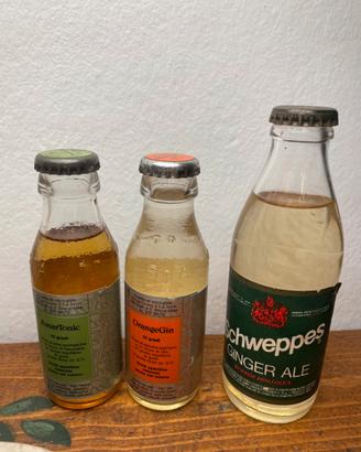 20 bottigliette vintage Cinzano e Schweppes