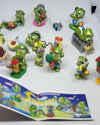 Serie Completa Kinder Stralunati 1998 con Cartina