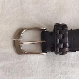 CINTURA IN PELLE NUOVA DA UOMO MARCA SISLEY