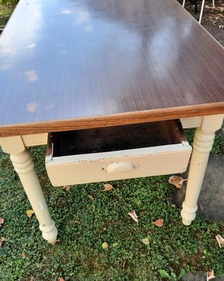 Tavolo da cucina artigianale degli anni '40