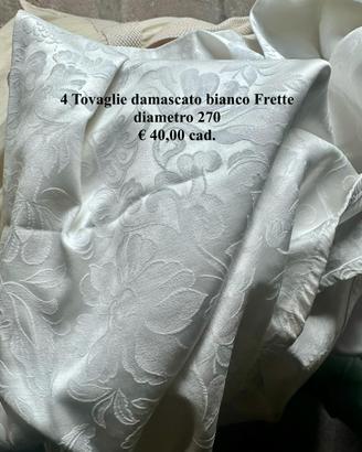Tovaglia damasco Frette diametro 270 cm
