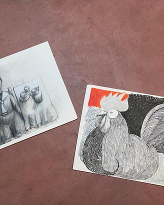 Coppia di disegni firmati G. Sala