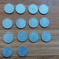 18 monete da 10 lire spighe anni '50