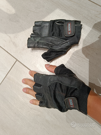 Guanti palestra pesi in pelle