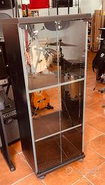 Mobile per Hifi con Sportelli in Vetro e con Ruote