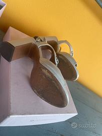 Sandali con platform no 37 colore light grey