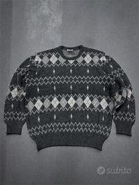 Maglione Vintage Oversize a Rombi