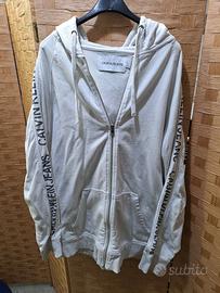 Felpa Calvin Klein Jeans XXL Bianca