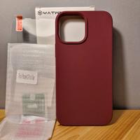 Cover + vetro temperato iPhone 13 Pro Max