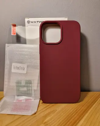 Cover + vetro temperato iPhone 13 Pro Max